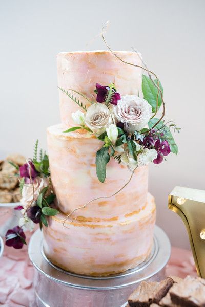 Pièce montée 2017 - Idée de gâteau de mariage à un niveau 