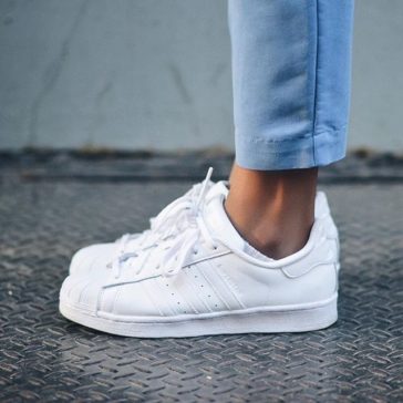 Tendance Basket 2017 - Sneakers femme - Adidas Superstar white whiteaddicted - ListSpirit.com 