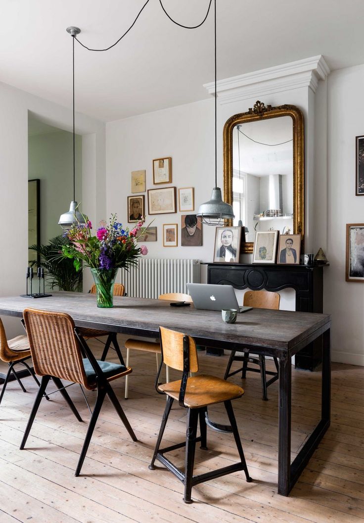 Salle à manger - Un intérieur bohème à Amsterdam - ListSpirit.com