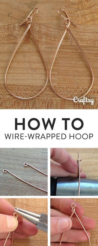 DIY Bijoux - How to make classic hoop earrings that will never go out ...