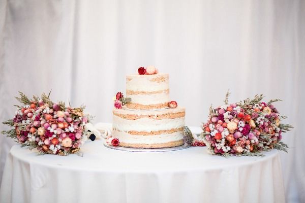 Pièce montée 2017 - Gâteau de mariage semi-nu gâteau à 