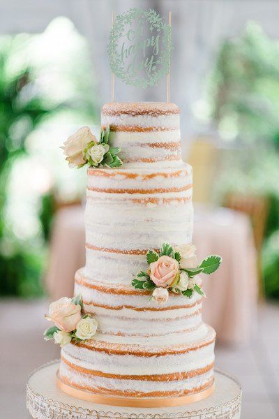Pièce montée 2017 - Idée de gâteau de mariage rustique 