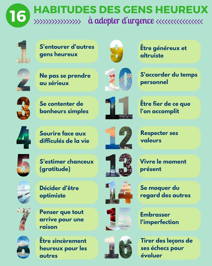 Citation - Infographie : 16 Habitudes Des Gens Heureux - ListSpirit.com ...