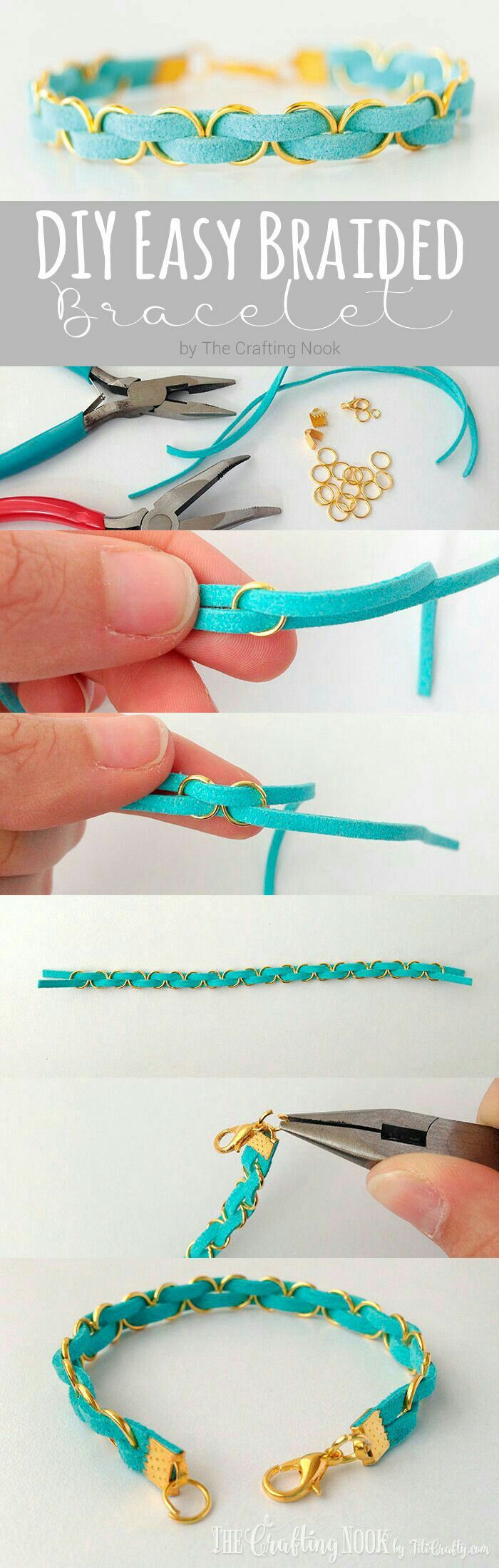 DIY Bijoux - DIY Easy Bracelet | Easy Braided Bracelet Tutorial ...