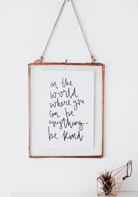 Décoration mural - wall decor | calligraphy | kind quote | home ...