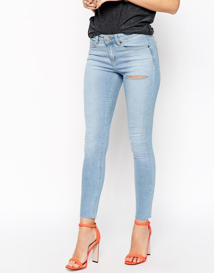 Tendance Basket 2017 Asos Lisbon Skinny Mid Rise Ankle Grazer Jeans