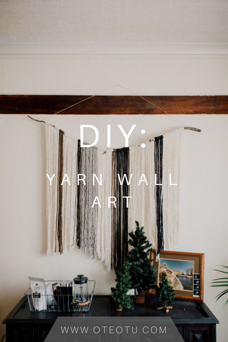 DIY Crafts - DIY Yarn Wall Art || Do It Yourself || Yarn ...