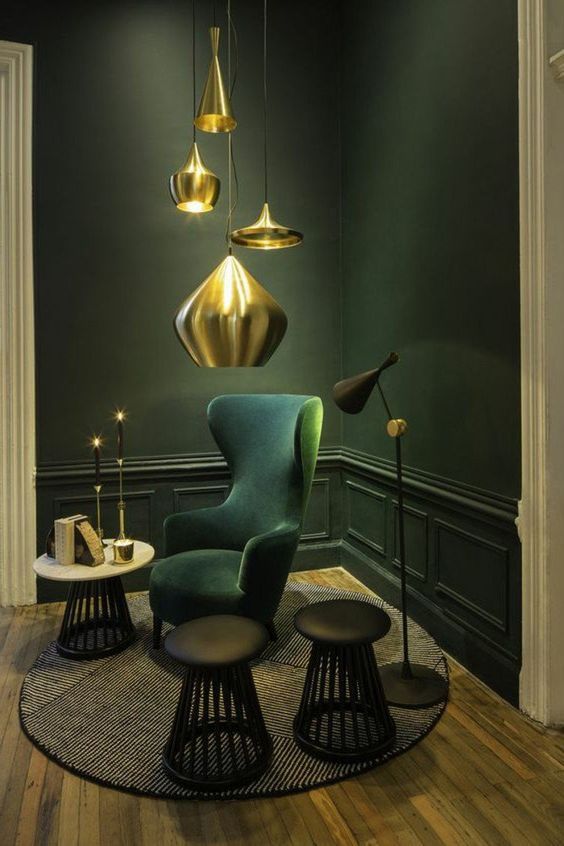 Déco Salon - Le vert kaki est une couleur originale en déco. Pourquoi