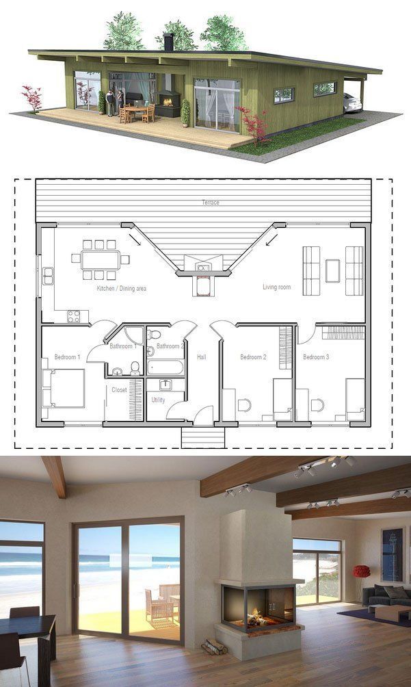 Plans Maison En Photos 2018 - Small Home Plan with large ... on {keyword}