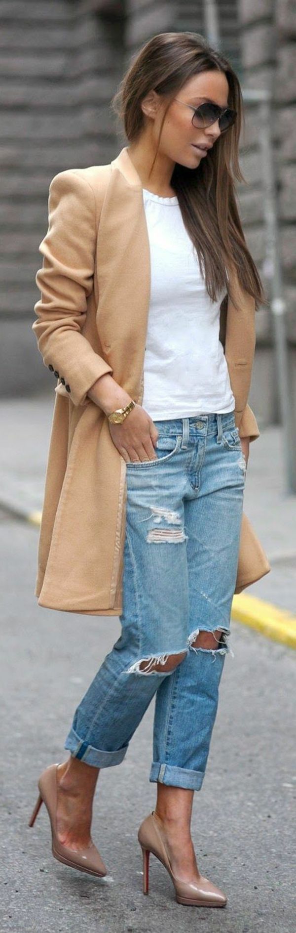 Tendance Chaussures 2017 - Jeans boyfriend femme OOTD ...