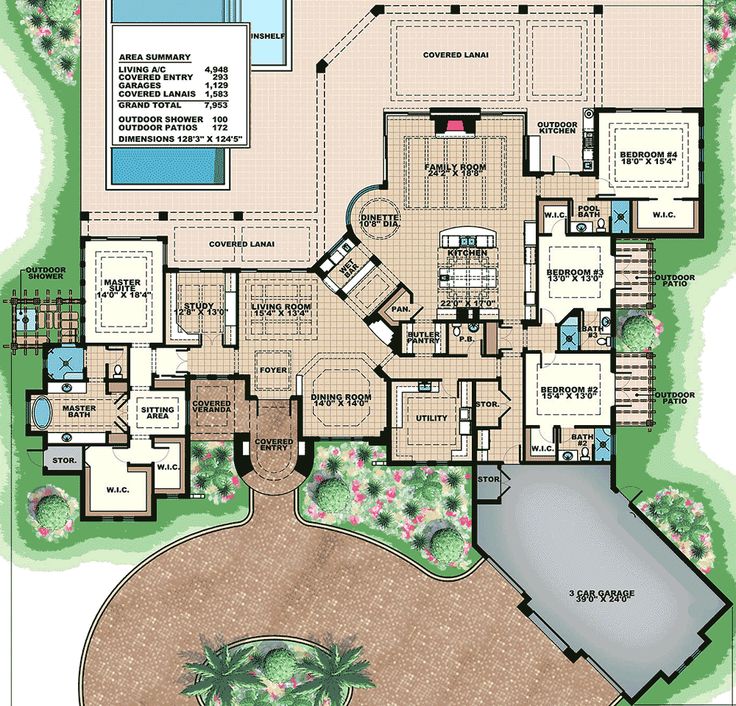 Plans Maison En Photos 2018 Opulent Mediterranean House Plan 66348WE Florida