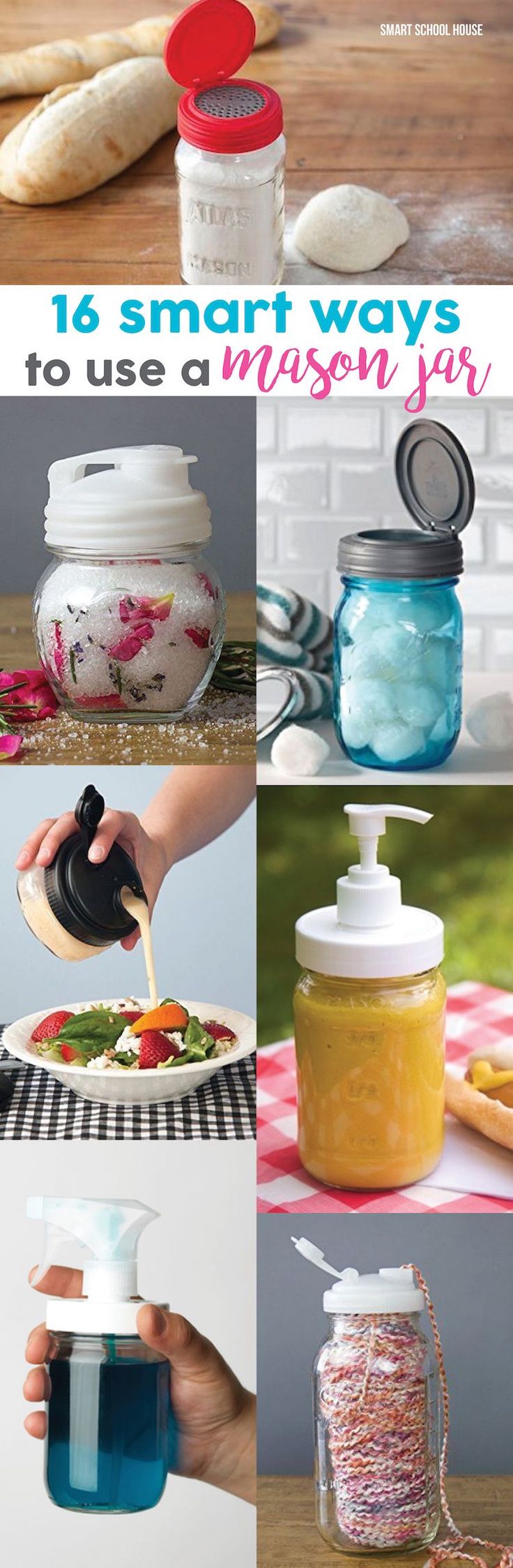 DIY Crafts 16 smart ways to use mason jars! Mason jar