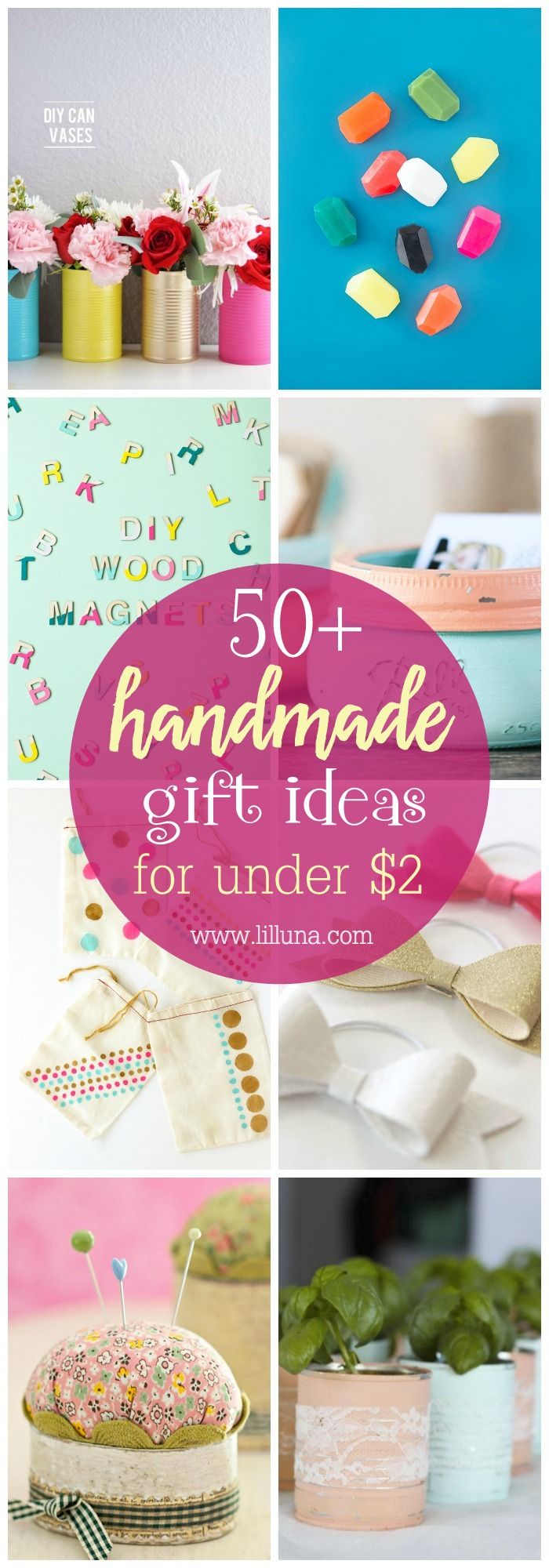 DIY Crafts - 50+ Handmade Gift Ideas that can all be made for under $2 ...