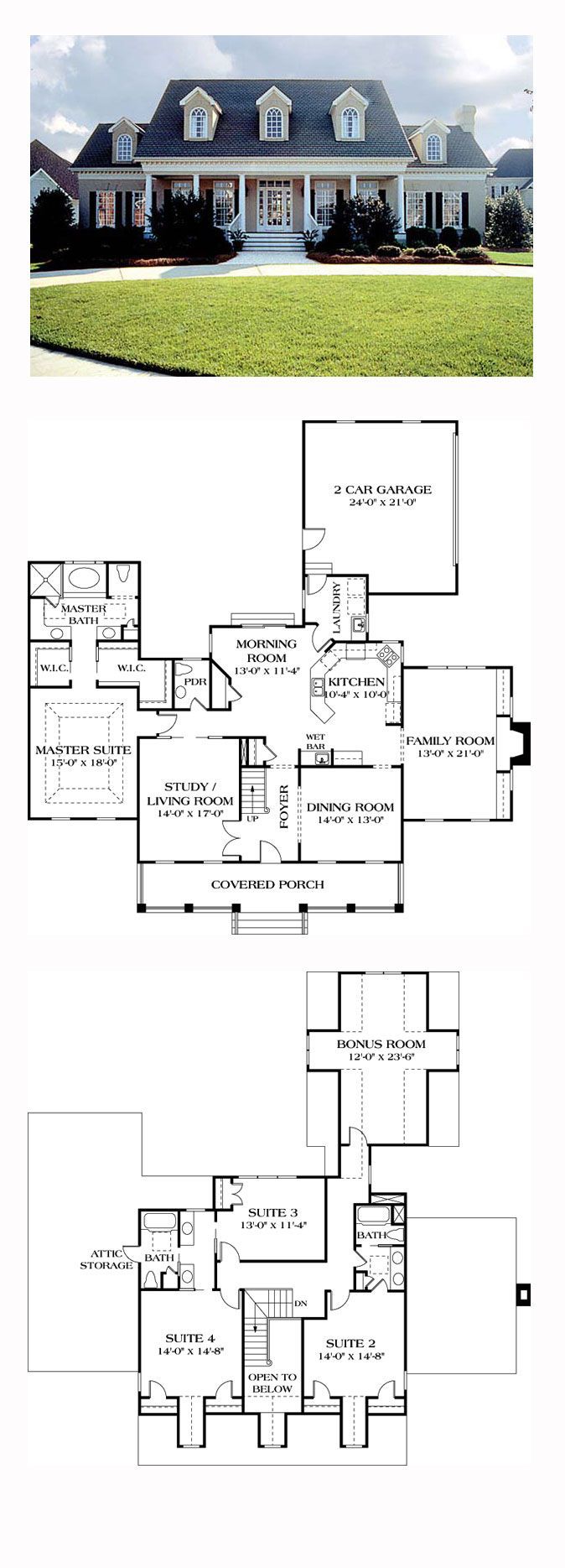 Plans Maison En Photos 2018 Country House Plan 85454 Total Living Area 3338 Sq. Ft. 4 Bedrooms And 3.5 B 