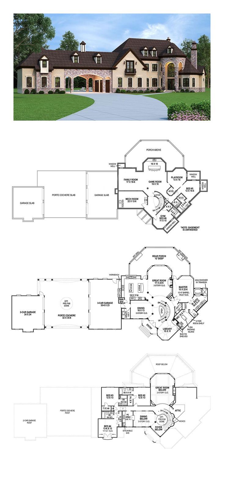 Plans Maison En Photos 2018 French Country House Plan 72226 Total Living Area 3302 Sq Ft