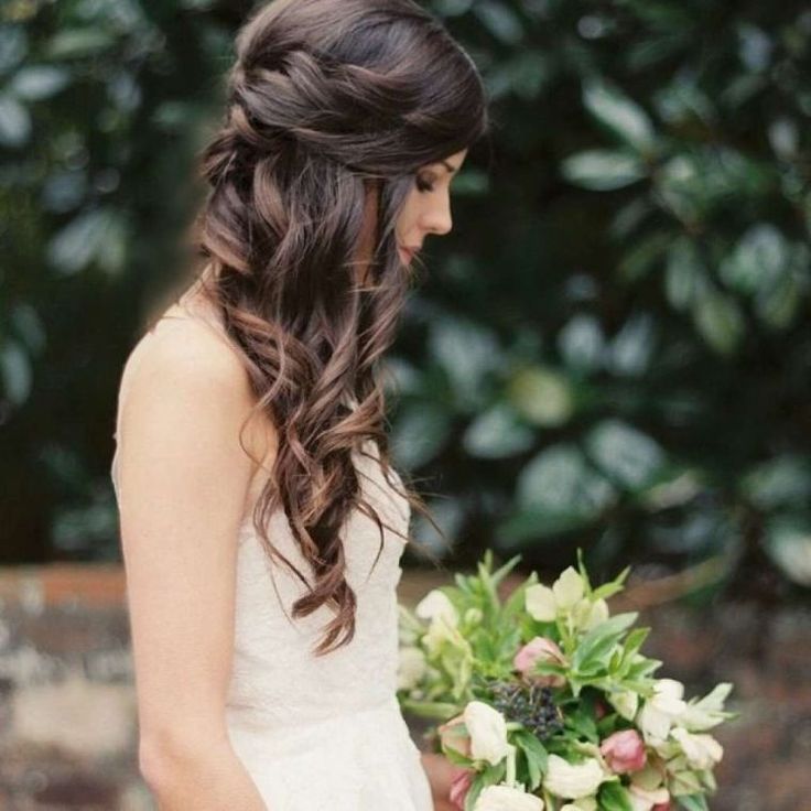 Coiffure de mariage 2017 - coiffure simple mariage : idées avec cheveux