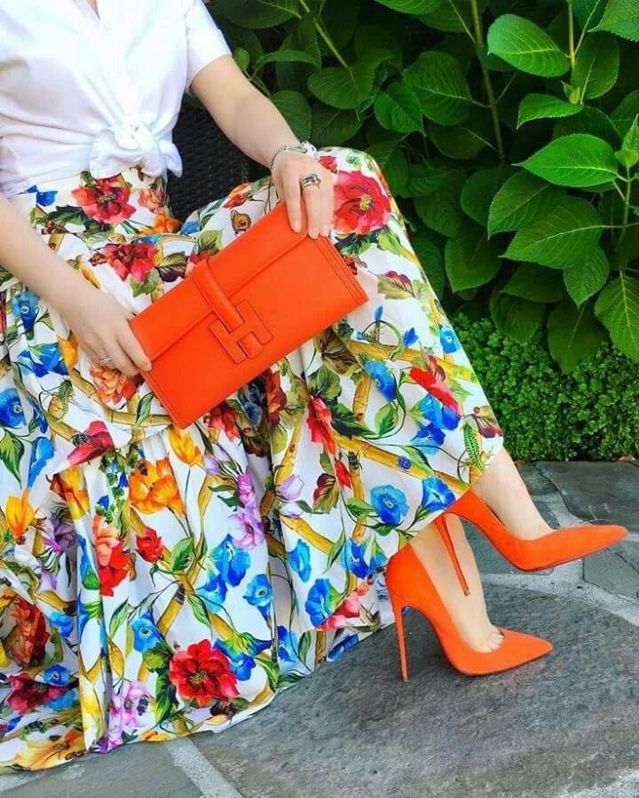 Ces combinaisons de couleurs vous rendront très élégante ce printemps - jupe longue